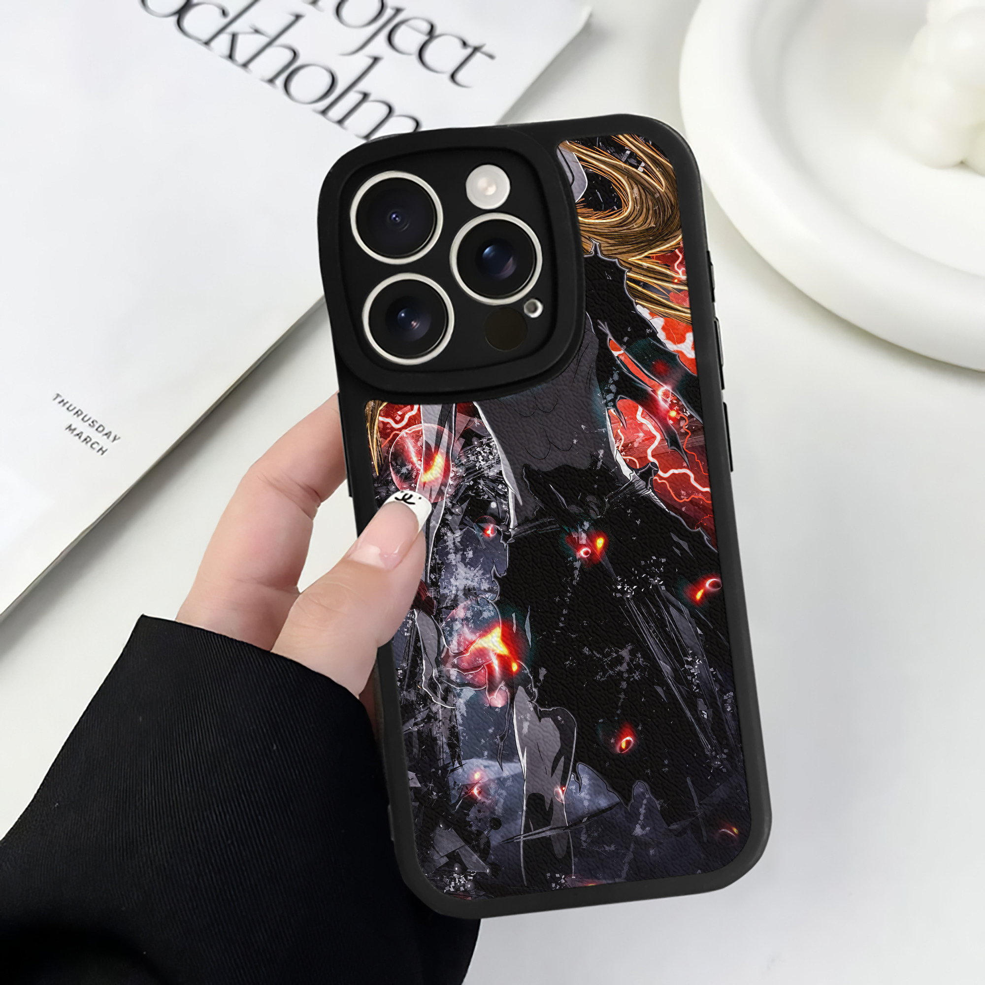 （画像用） ブリーチ BLEACH 【iPhone 16シリーズ対応】シリコンスマホケース（レザー調） 材質：シリコン